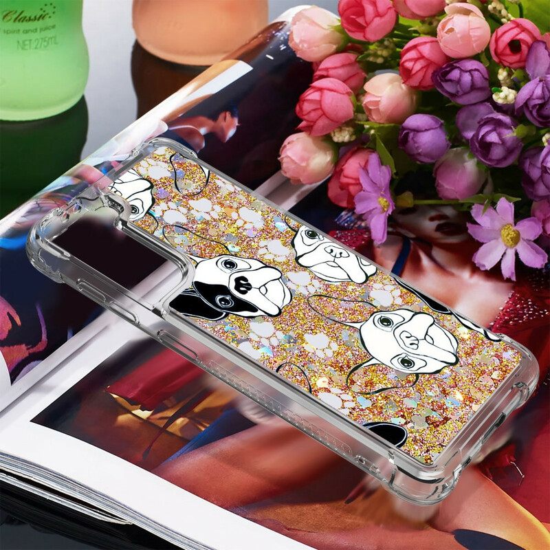 Case Samsung Galaxy S21 5G Mr Dog Glitter