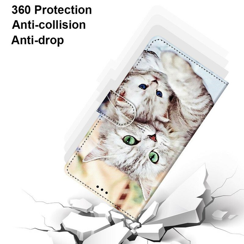 Flip Case Samsung Galaxy S21 5G Cat Perhe