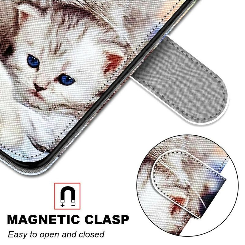 Flip Case Samsung Galaxy S21 5G Cat Perhe