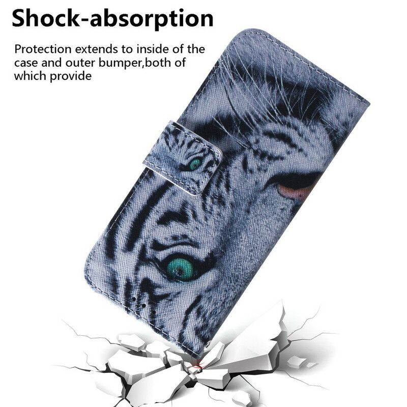 Flip Case Samsung Galaxy S21 5G Tiger Face