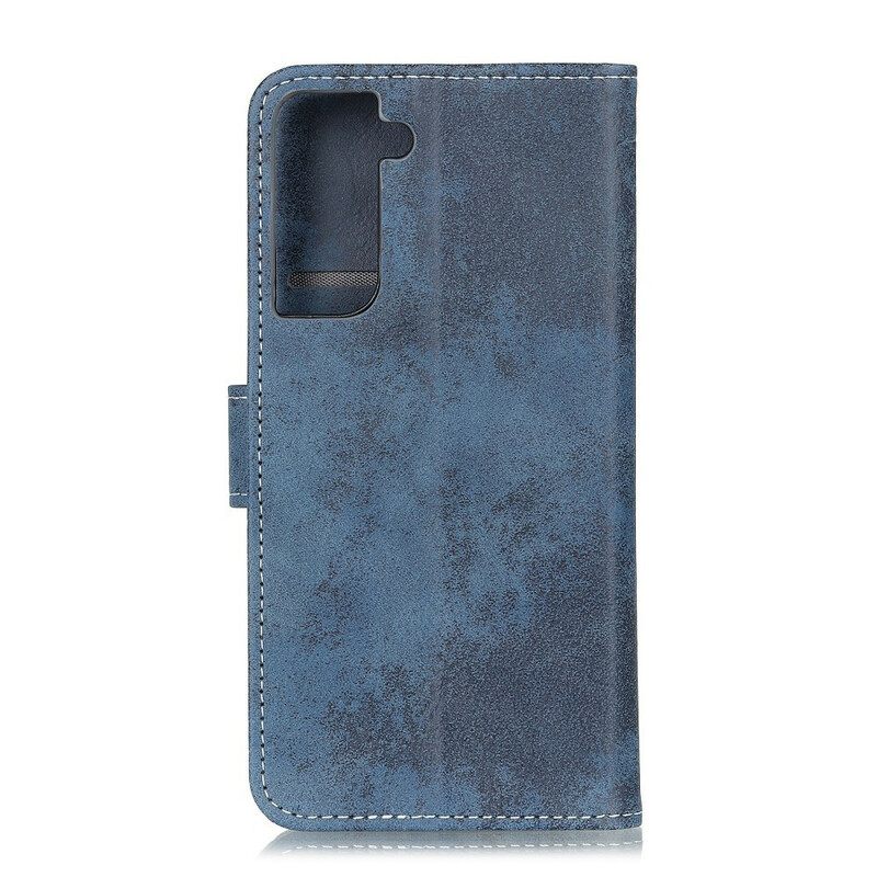 Kotelot Samsung Galaxy S21 5G Faux Leather Vintage