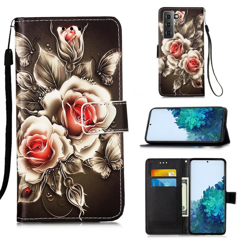 Kotelot Samsung Galaxy S21 5G Golden Roses