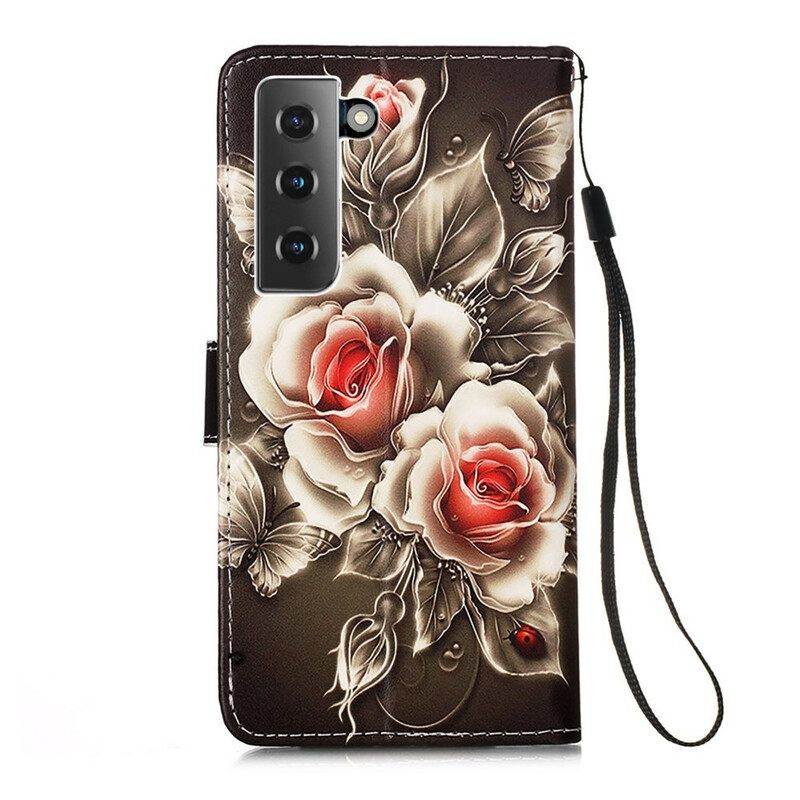 Kotelot Samsung Galaxy S21 5G Golden Roses