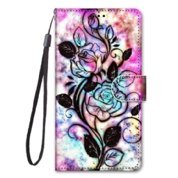 Kotelot Samsung Galaxy S21 5G Neon Flowers