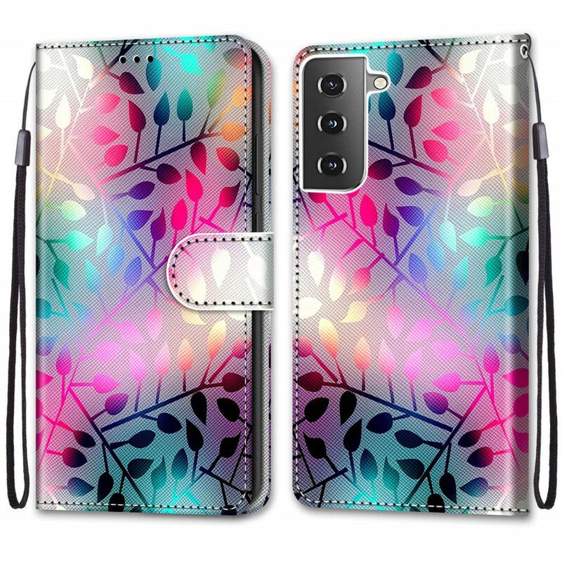 Kotelot Samsung Galaxy S21 5G Neon Leaves