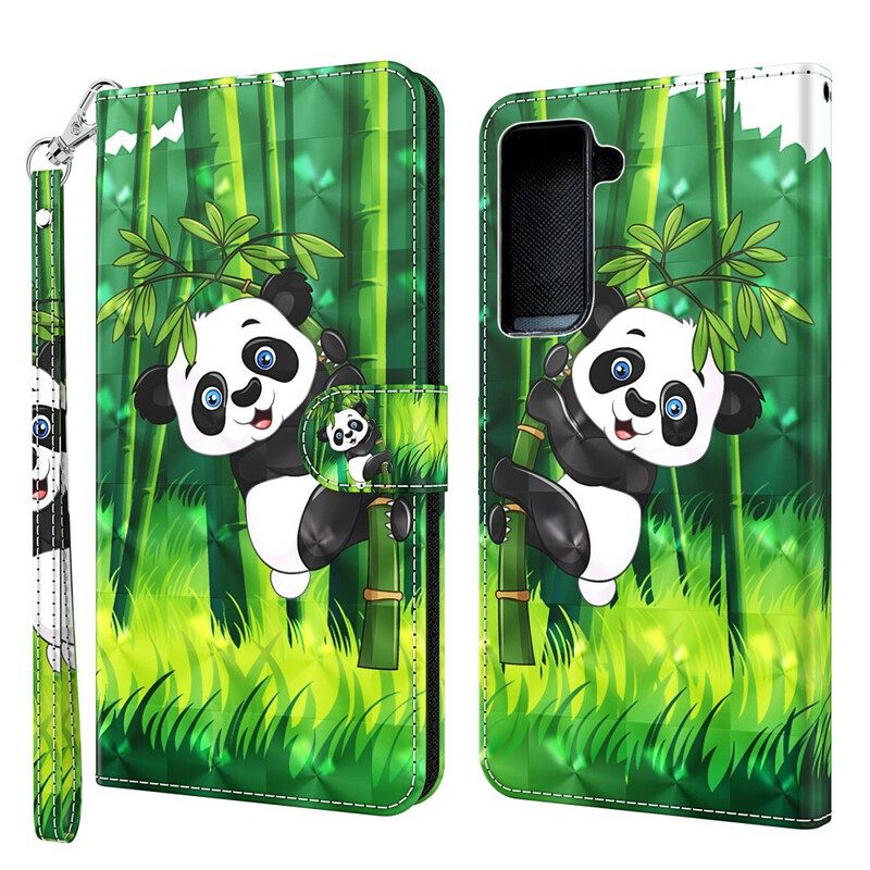 Kotelot Samsung Galaxy S21 5G Panda Ja Bamboo