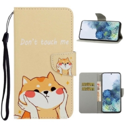 Kotelot Samsung Galaxy S21 5G Suojaketju Kuori Cat Don't Touch Me Strappy