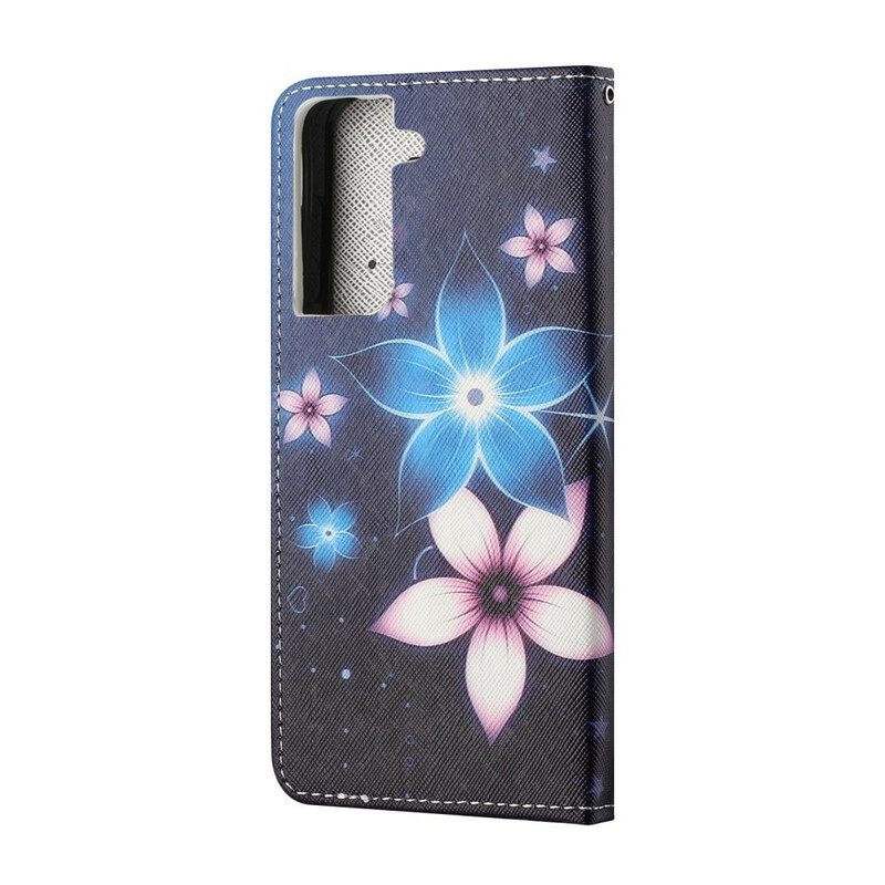 Kotelot Samsung Galaxy S21 5G Suojaketju Kuori Lunar Strap Flowers