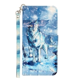 Kotelot Samsung Galaxy S21 5G Suojaketju Kuori Wolf Light Strap Kohdevalot