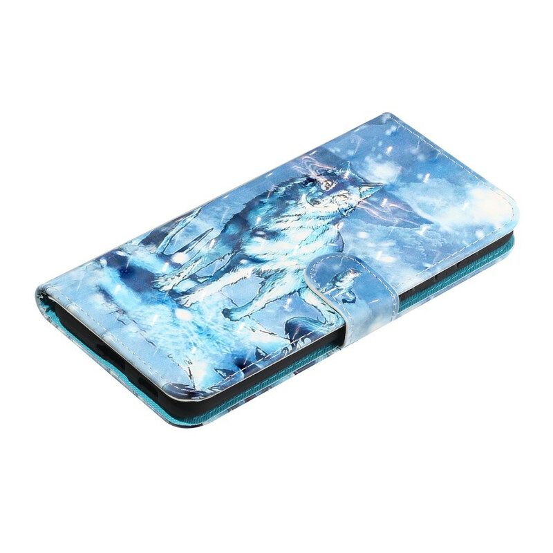 Kotelot Samsung Galaxy S21 5G Suojaketju Kuori Wolf Light Strap Kohdevalot