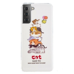 Kuori Samsung Galaxy S21 5G Cats Fluorescent