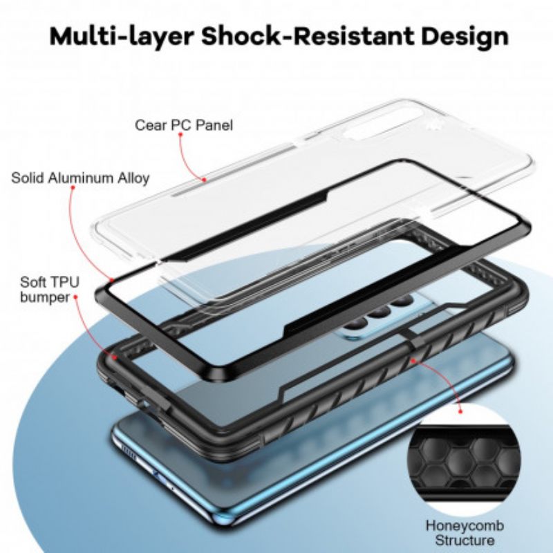 Kuori Samsung Galaxy S21 5G Clear Hybrid Puskurin Reunat