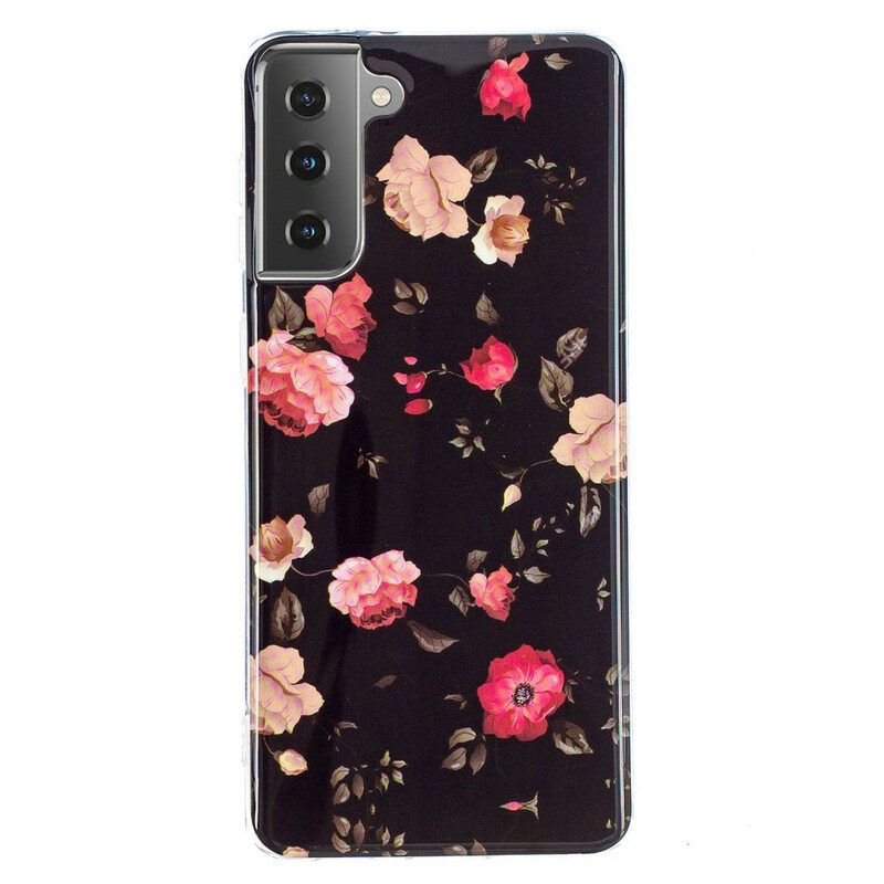 Kuori Samsung Galaxy S21 5G Fluorescent Floral Sarja