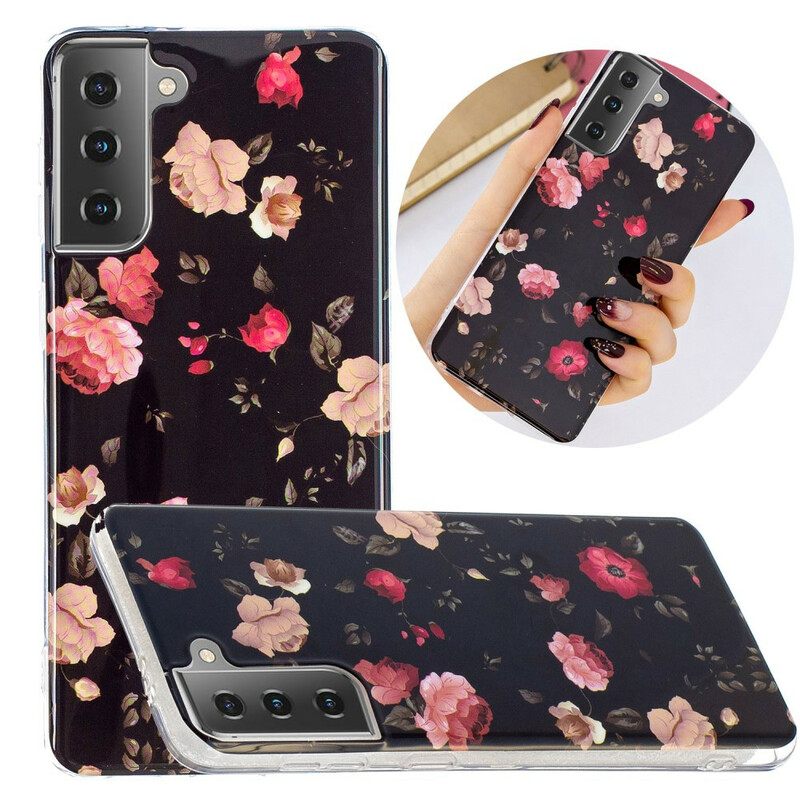 Kuori Samsung Galaxy S21 5G Fluorescent Floral Sarja