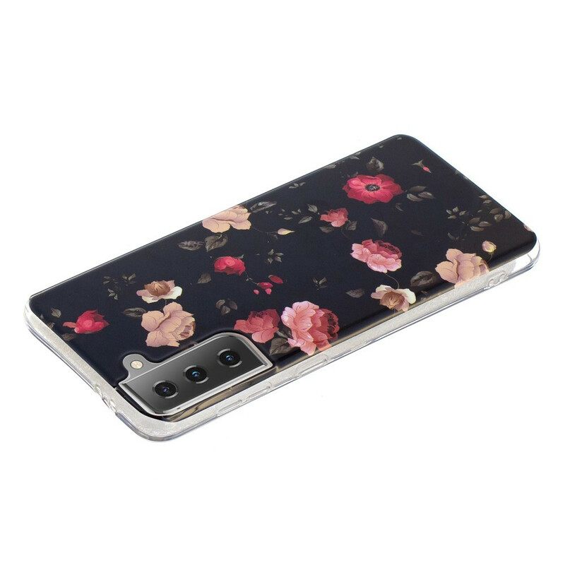 Kuori Samsung Galaxy S21 5G Fluorescent Floral Sarja