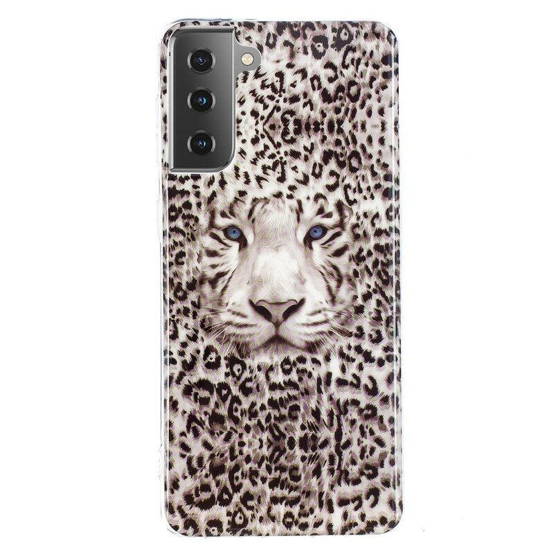 Kuori Samsung Galaxy S21 5G Fluoresoiva Leopard