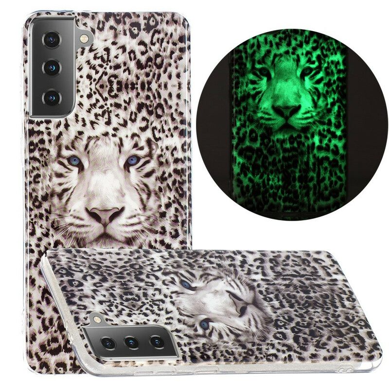 Kuori Samsung Galaxy S21 5G Fluoresoiva Leopard