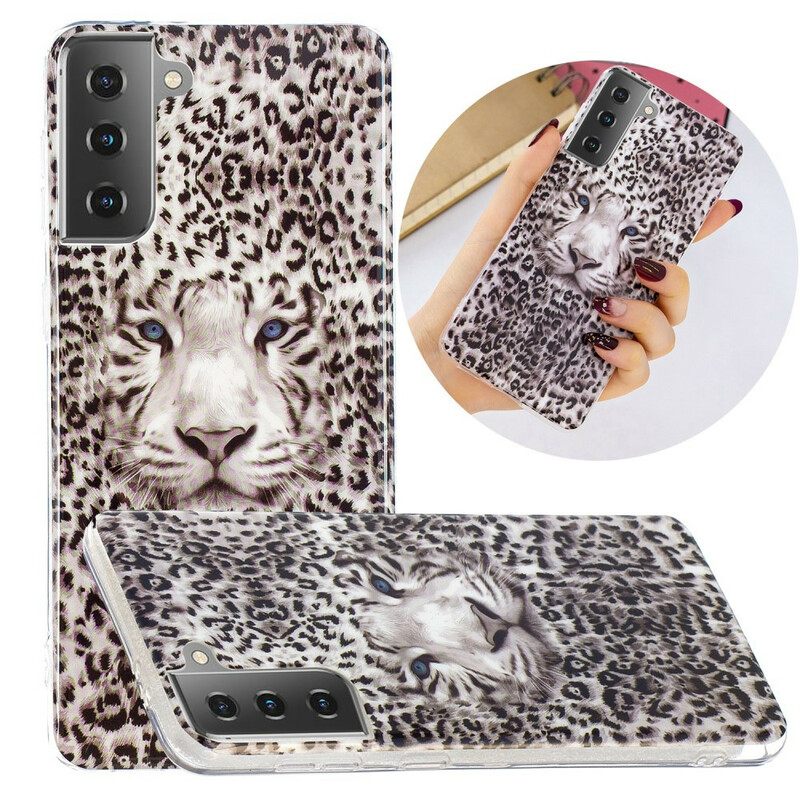 Kuori Samsung Galaxy S21 5G Fluoresoiva Leopard