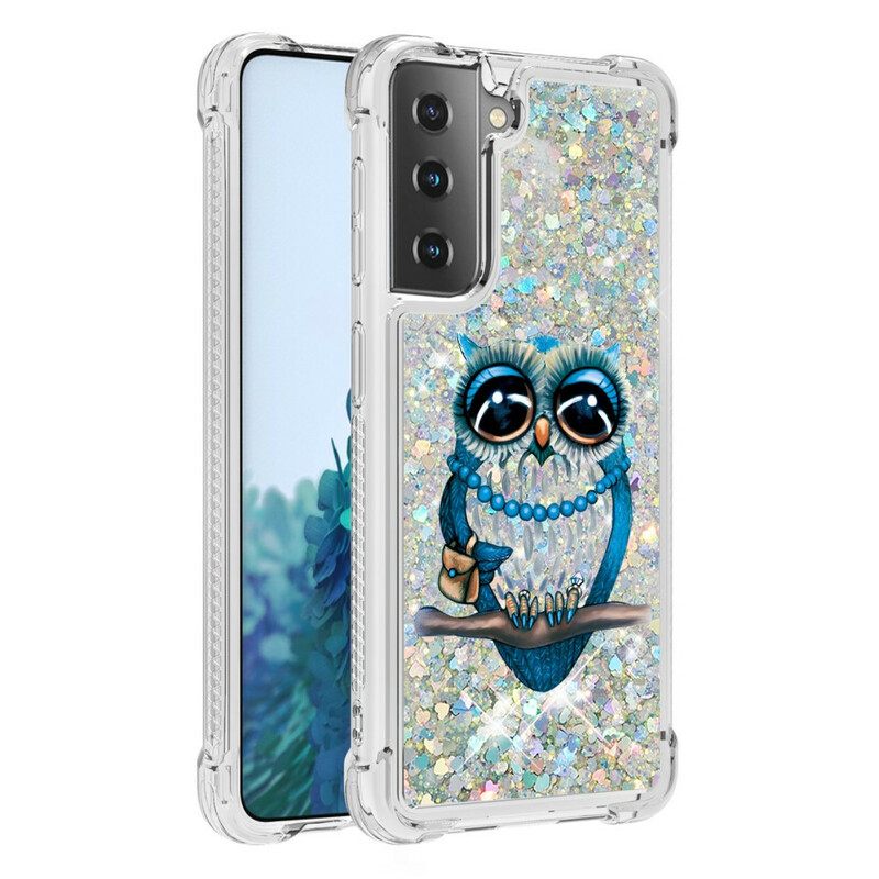 Kuori Samsung Galaxy S21 5G Miss Owl Glitter