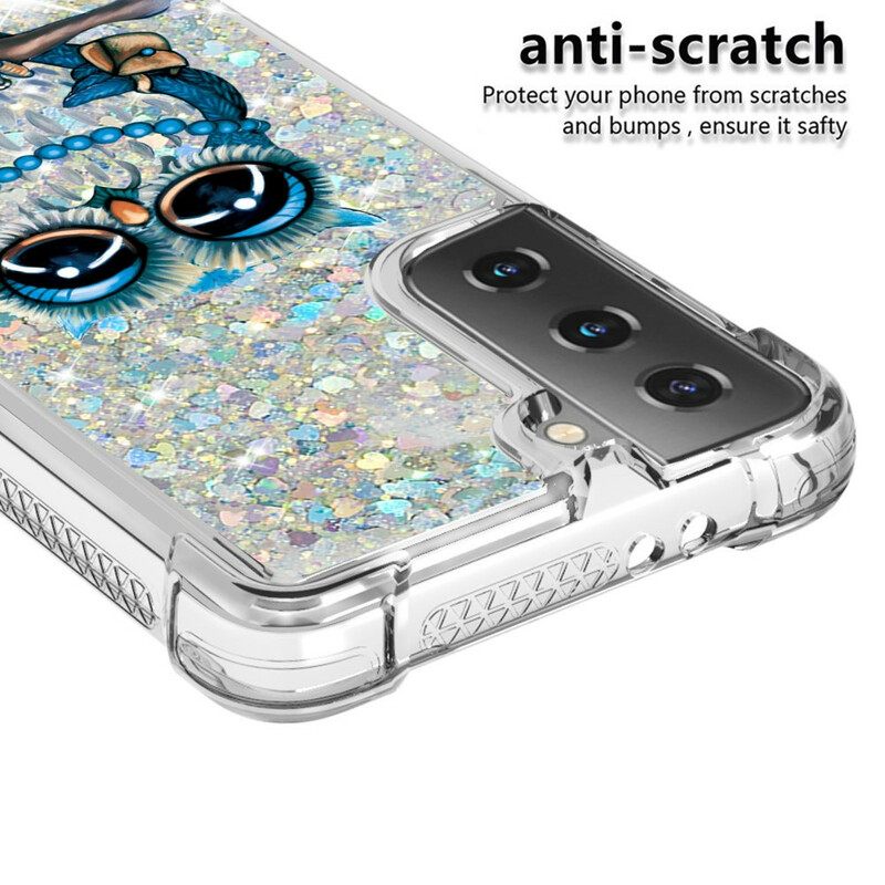 Kuori Samsung Galaxy S21 5G Miss Owl Glitter