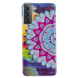 Kuori Samsung Galaxy S21 5G Värikäs Fluoresoiva Mandala