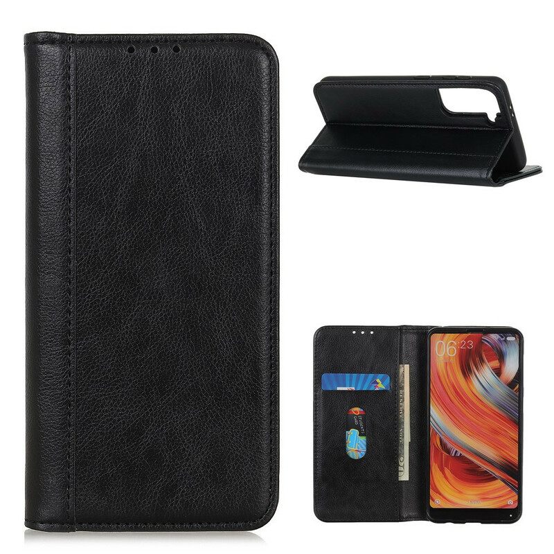 Puhelinkuoret Samsung Galaxy S21 5G Kotelot Flip Elegance Split Litchi Leather