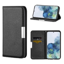 Puhelinkuoret Samsung Galaxy S21 5G Kotelot Flip Ultra Chic Litchi Faux Leather