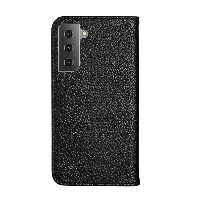 Puhelinkuoret Samsung Galaxy S21 5G Kotelot Flip Ultra Chic Litchi Faux Leather