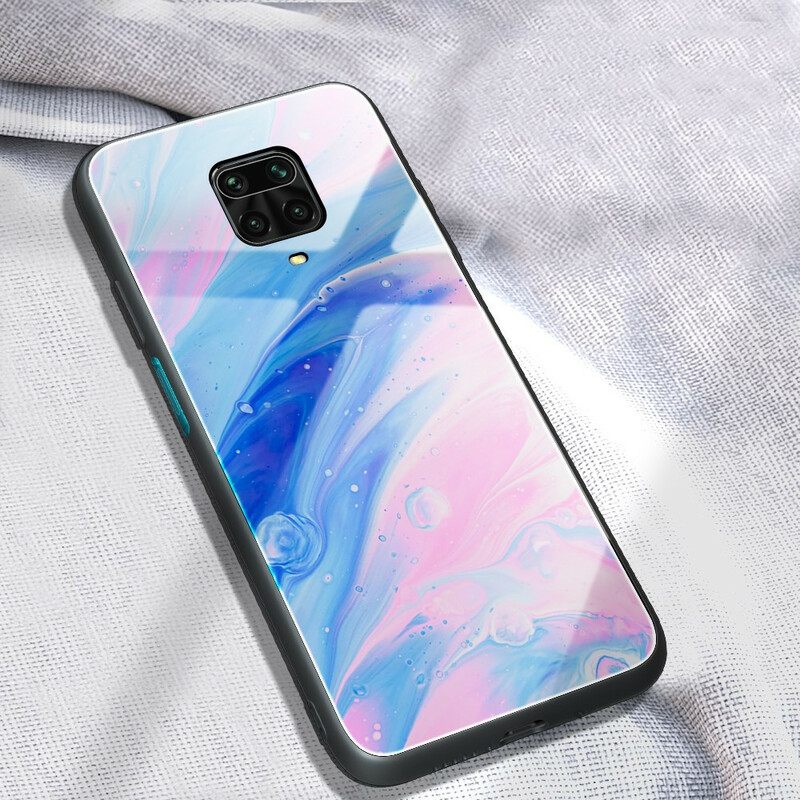 Case Xiaomi Redmi Note 9S / Note 9 Pro Tempered Glass Marble Colors