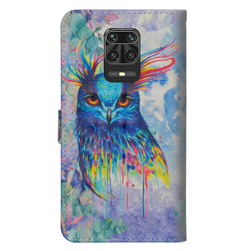 Flip Case Xiaomi Redmi Note 9S / Note 9 Pro Bird Watercolour