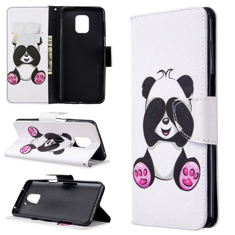 Flip Case Xiaomi Redmi Note 9S / Note 9 Pro Panda Hauskaa