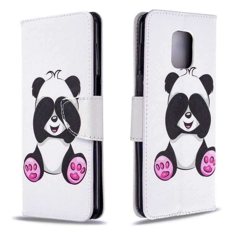 Flip Case Xiaomi Redmi Note 9S / Note 9 Pro Panda Hauskaa