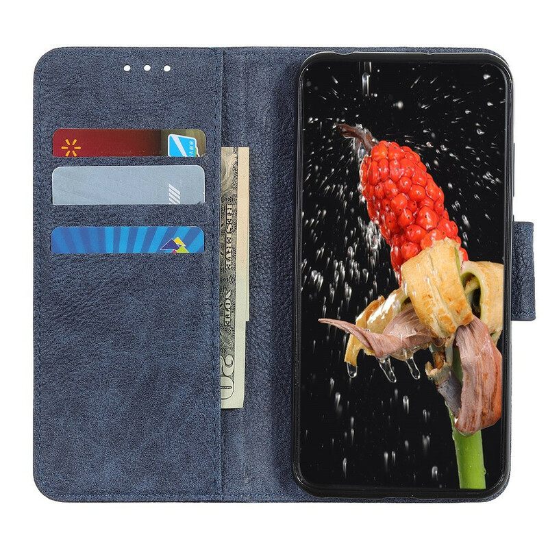 Kotelot Xiaomi Redmi Note 9S / Note 9 Pro Litchi Ultra Faux Leather