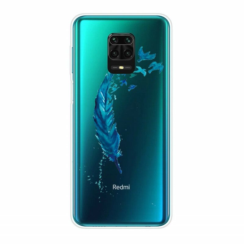 Kuori Xiaomi Redmi Note 9S / Note 9 Pro Kaunis Sininen Sulka