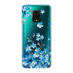 Kuori Xiaomi Redmi Note 9S / Note 9 Pro Siniset Kukat