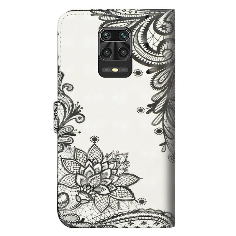 Nahkakotelo Xiaomi Redmi Note 9S / Note 9 Pro Chic Lace