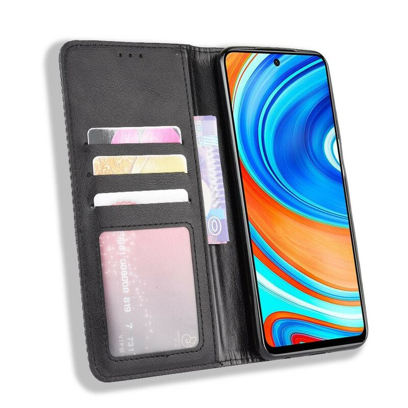 Puhelinkuoret Xiaomi Redmi Note 9S / Note 9 Pro Kotelot Flip Tyylitelty Vintage-nahkaefekti