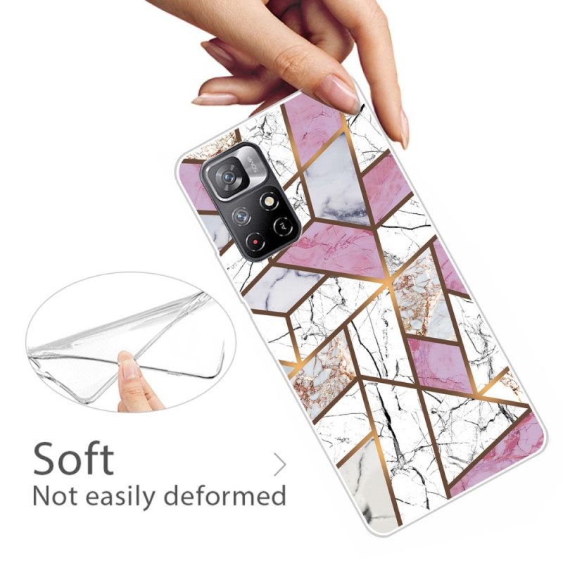 Case Poco M4 Pro 5G Marble Geometry