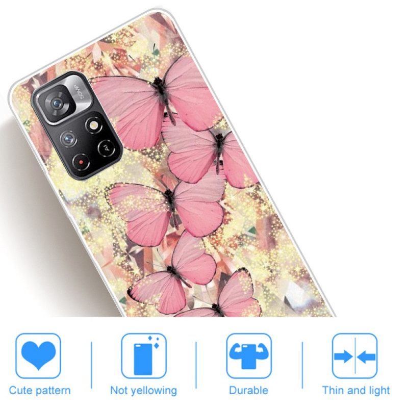 Case Poco M4 Pro 5G Royal Butterflies