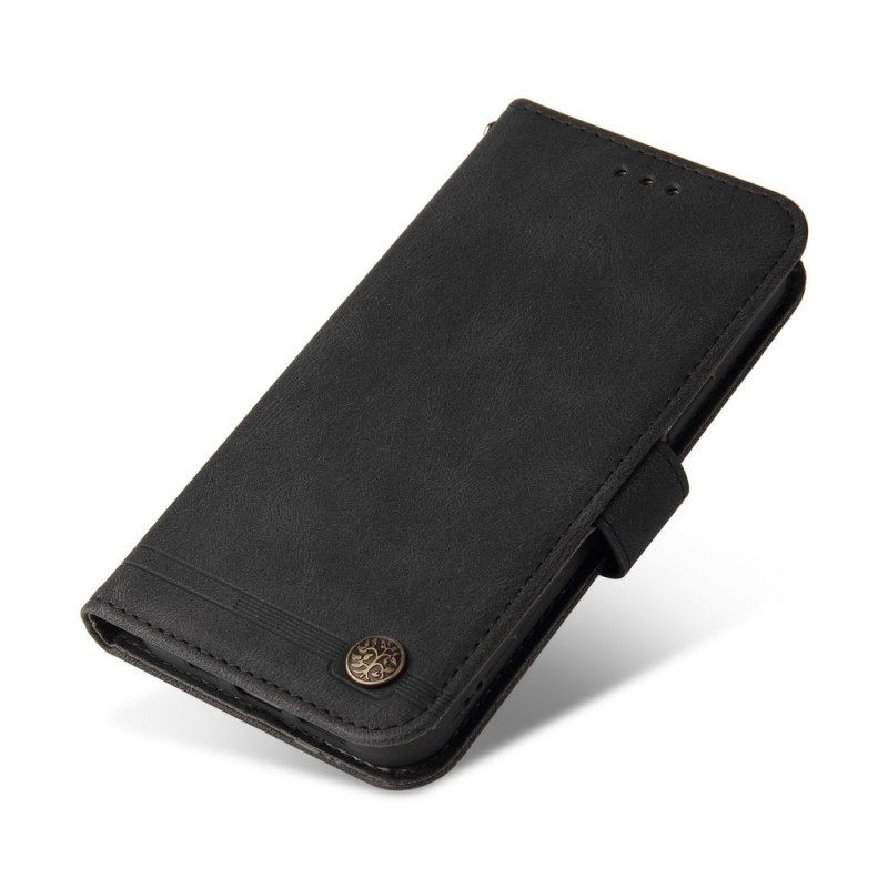 Flip Case Poco M4 Pro 5G Faux Leather Niitti Ja Nauha