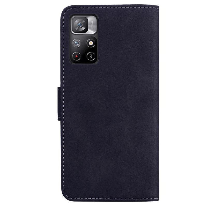 Flip Case Poco M4 Pro 5G Solid Color Sarja