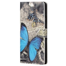 Kotelot Poco M4 Pro 5G Blue Butterfly