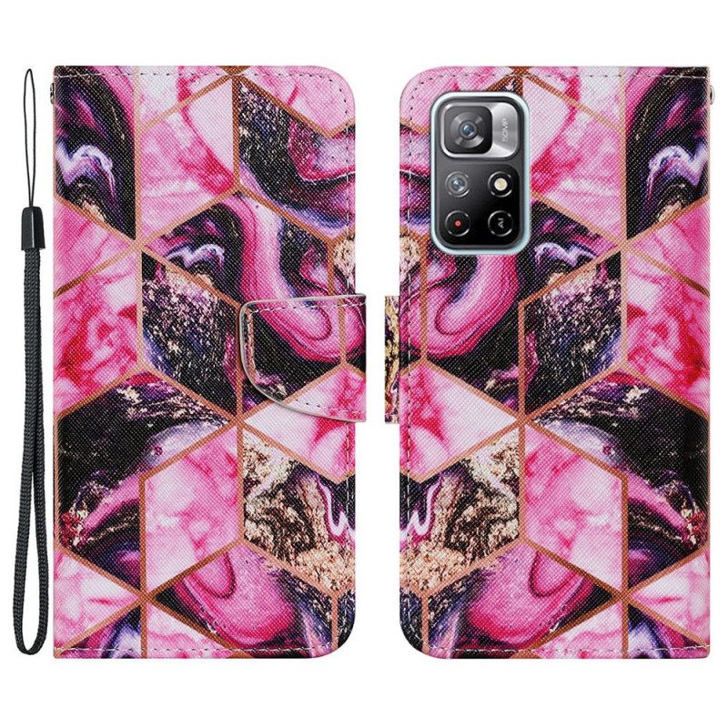 Kotelot Poco M4 Pro 5G Geometric Marble Style