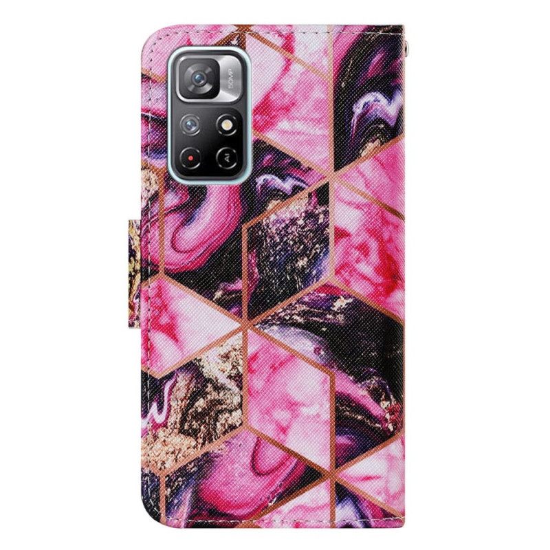 Kotelot Poco M4 Pro 5G Geometric Marble Style