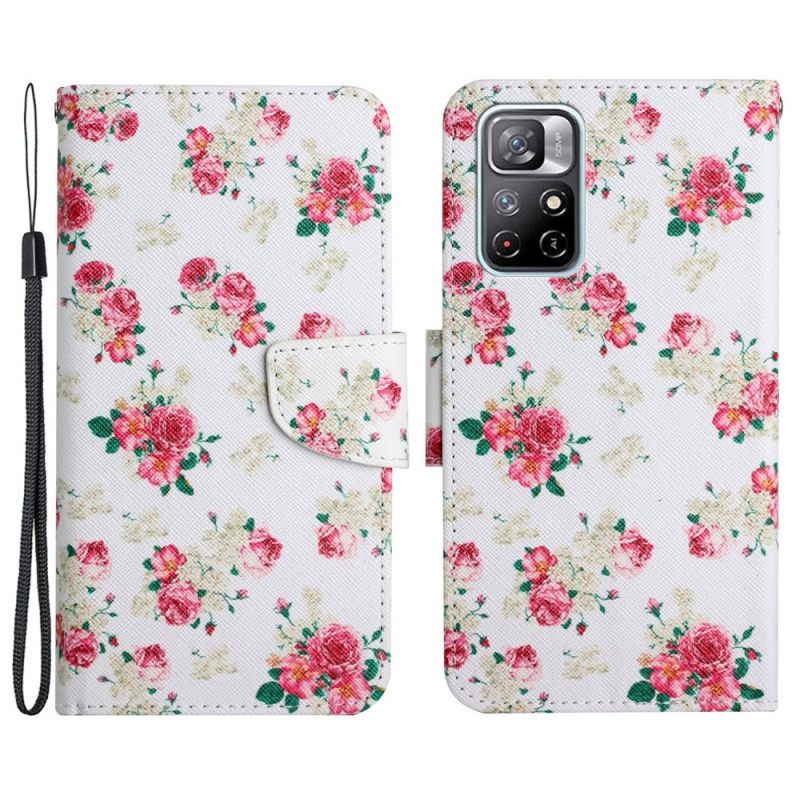 Kotelot Poco M4 Pro 5G Liberty Royal Flowers