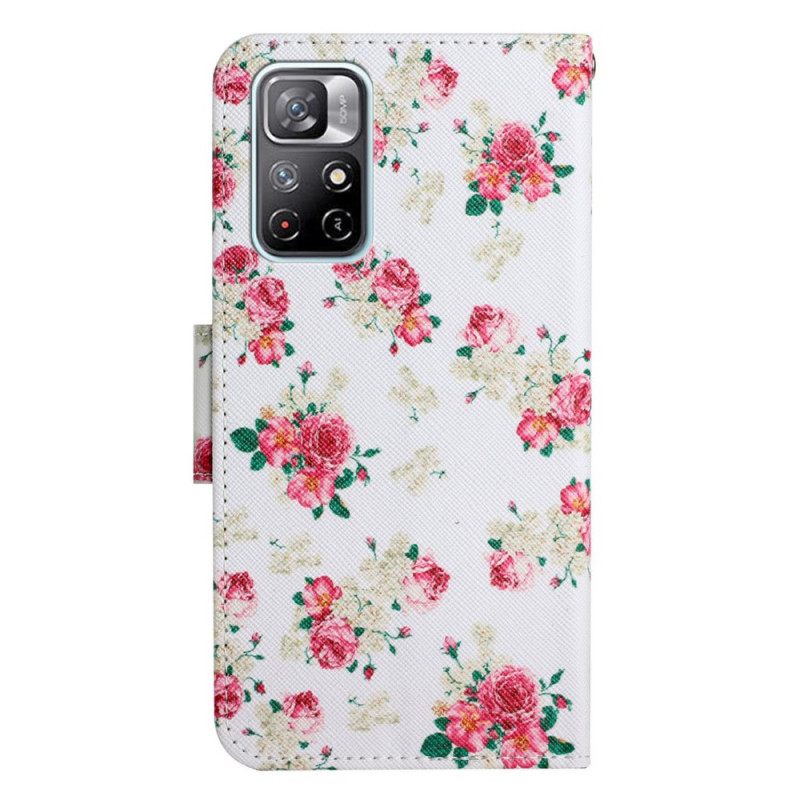 Kotelot Poco M4 Pro 5G Liberty Royal Flowers