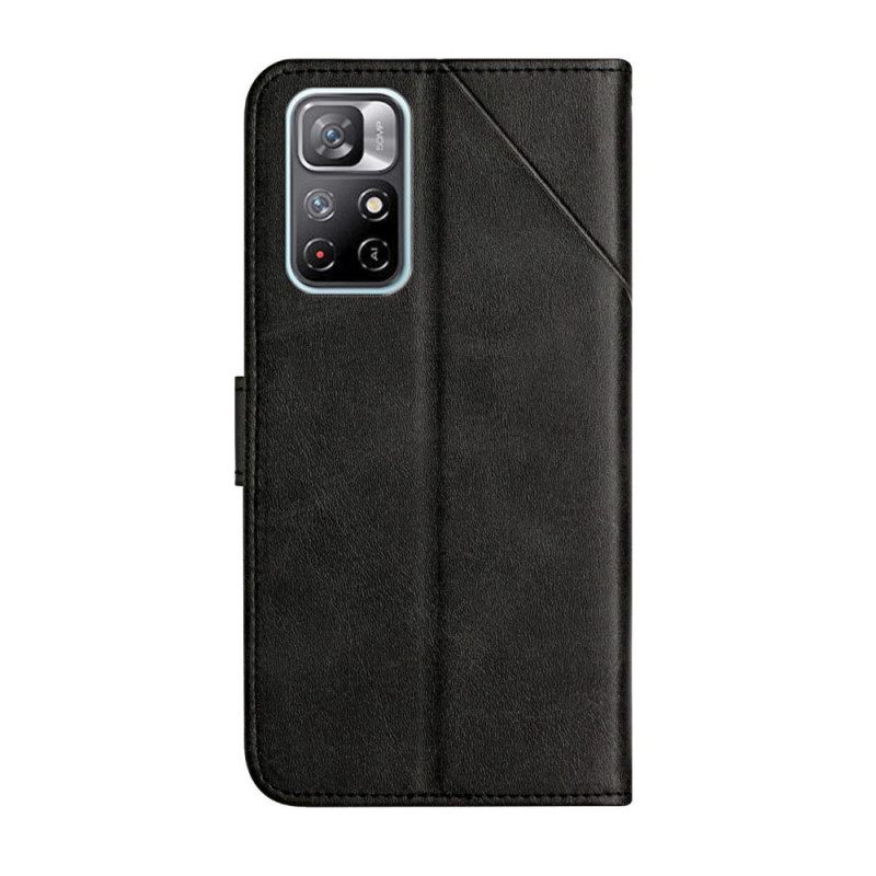 Kotelot Poco M4 Pro 5G Style Leather Geo X Design