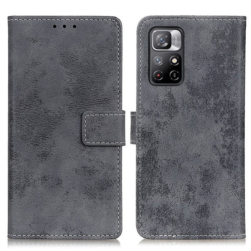 Kotelot Poco M4 Pro 5G Vintage Leather Effect