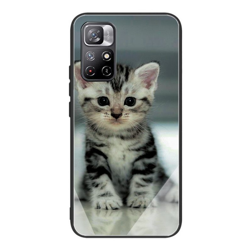 Kuori Poco M4 Pro 5G Tempered Glass Kitten