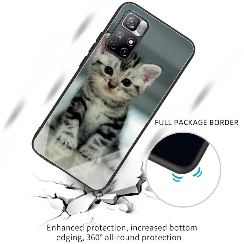 Kuori Poco M4 Pro 5G Tempered Glass Kitten